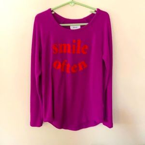 Girls “Smile Often” Long Sleeve Shirt